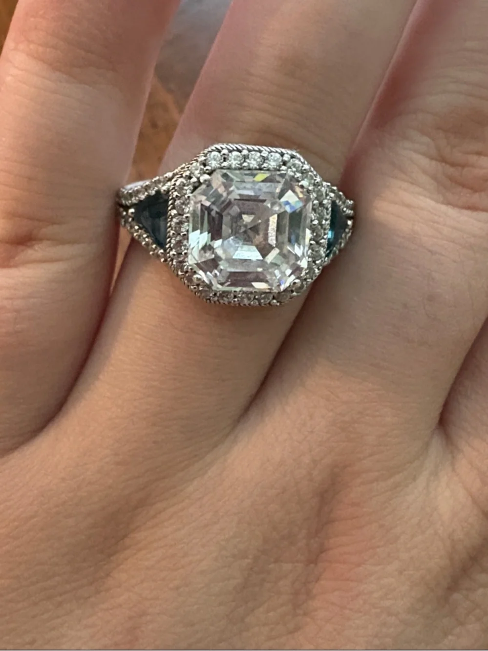 Judith Ripka CZ Diamonique Ring size 9
